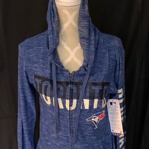 Toronto Blue Jays Heather Blue Full Zip Sweater(S)